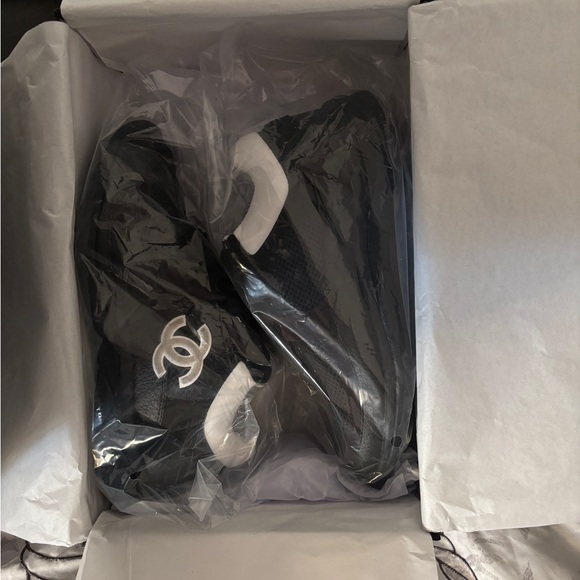 Chanel Black and White Sneakers - Picture 1 of 7